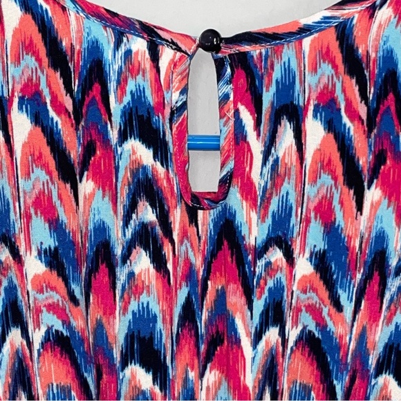 JUSTICE Girls Cold Shoulder Multi Colored Layered Ruffled Dress size 10 - Picture 8 of 16